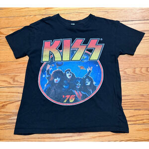 KISS Band Shirt Youth Large YL Black Destroyer Spirit of 76 Space Graphic 2023